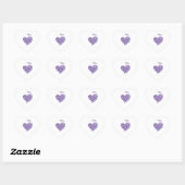 Geeft mam pap Paarse dochter pancreaskanker Hart Sticker (Vel)