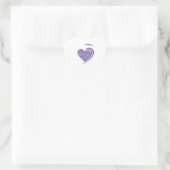 Geeft mam pap Paarse dochter pancreaskanker Hart Sticker (Tas)