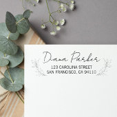 Geeft modern script return adres zelfinktende stempel