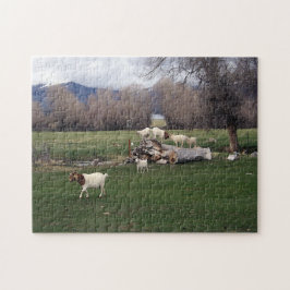 Geeft op een Logboek Legpuzzel