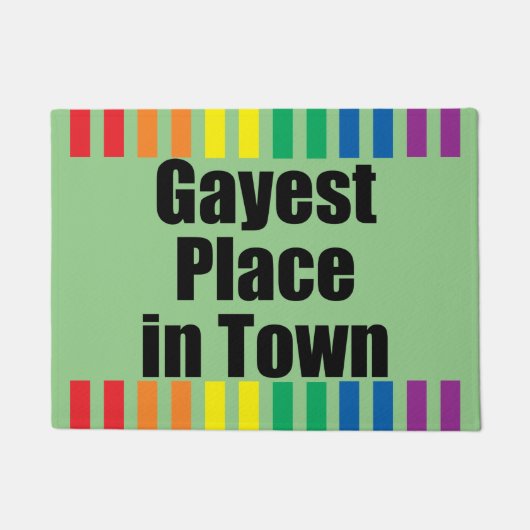 GEEFT PLAATS IN TOWN DOORMAT DEURMAT (Voorkant)
