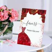 Geeft rode witte jurk bloemen feestje