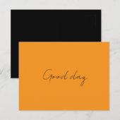 Geeft uitnodigingen goede dag (Voorkant / Achterkant)