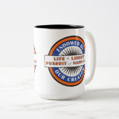 Geëigend door onze Creator - KoffieMok Tweekleurige Koffiemok (Voorkant rechts)