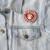 Geek 100% Funny Monkey Badge Ronde Button 5,7 Cm (In situ)