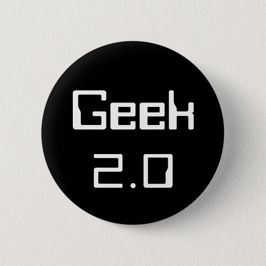 Geek 2.0 ronde button 5,7 cm (Voorkant)