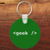 <geek />aanvinken sleutelhanger (Voorkant)