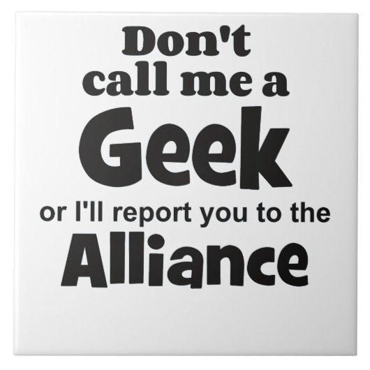 Geek Alliance bf Tegeltje (Voorkant)