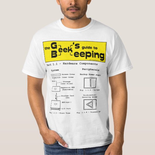 Geek bijenteelt (hardware) - Witte T-shirt (Voorkant)