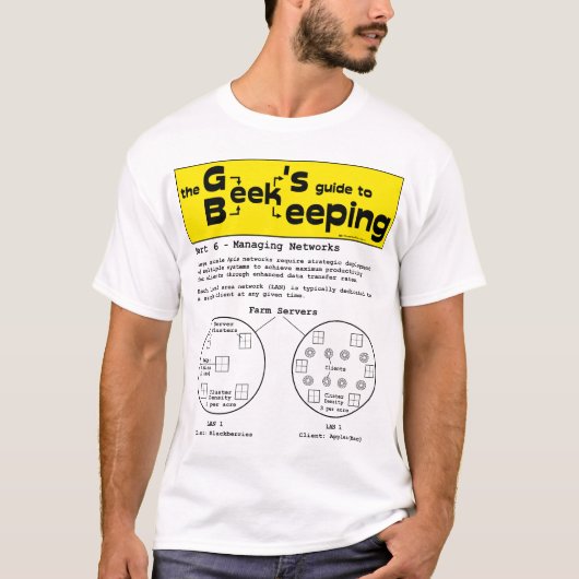 Geek bijenteelt (Netwerken) - Witte T-shirt (Voorkant)