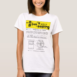 Geek bijenteelt (Swapping Cards) - Witte T-shirt