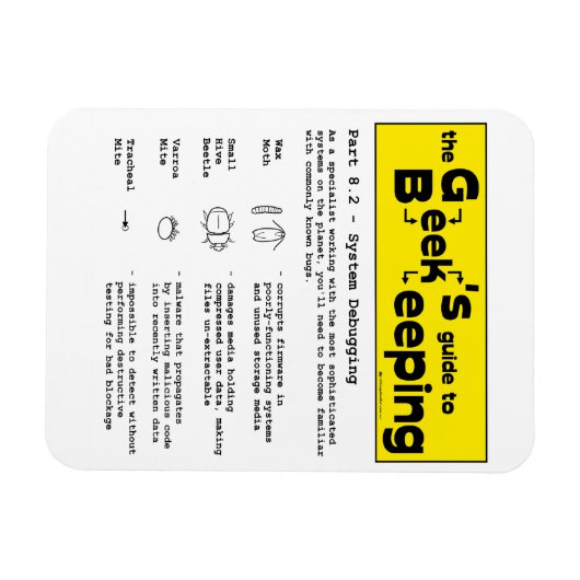 Geek bijenteelt (Zuiveren) - Magnet Magneet (Horizontaal)