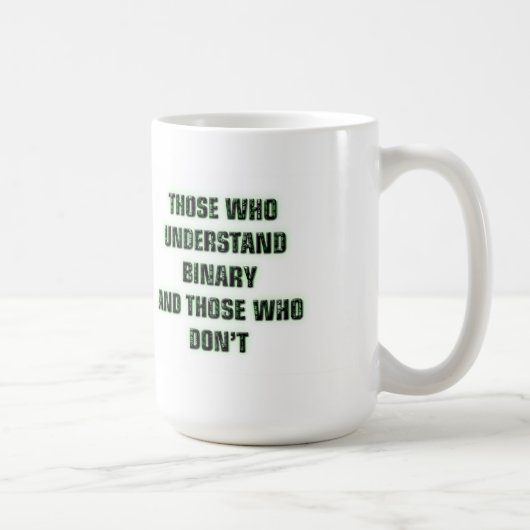 Geek - Binaire mop Koffiemok (Rechts)