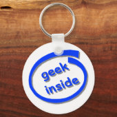 Geek binnenste toetsencombinatie sleutelhanger (Voorkant)