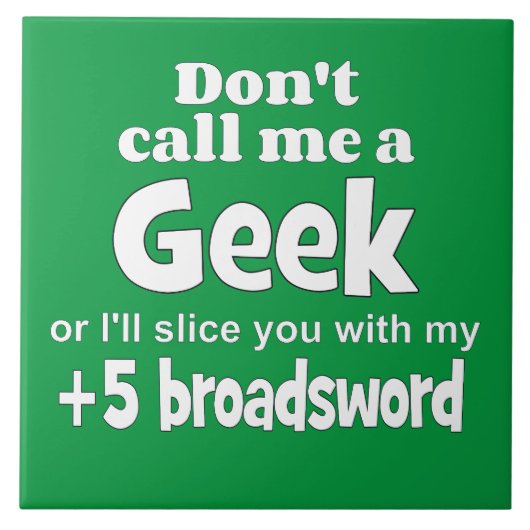 Geek breedwoord wf tegeltje (Voorkant)