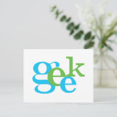 Geek Briefkaart (Staand voorkant)