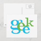Geek Briefkaart (Voorkant / Achterkant)
