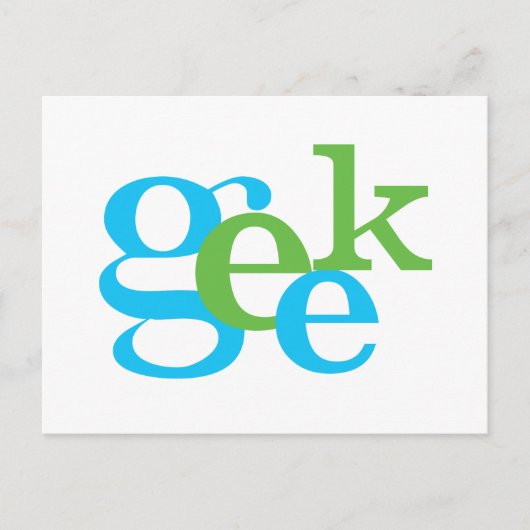 Geek Briefkaart (Voorkant)