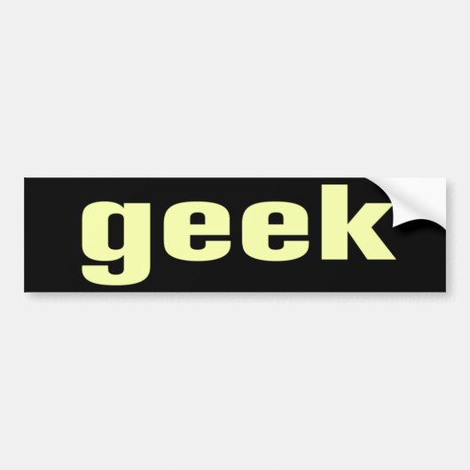 Geek Bumpersticker (Voorkant)