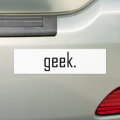 geek Bumpersticker (Op auto)