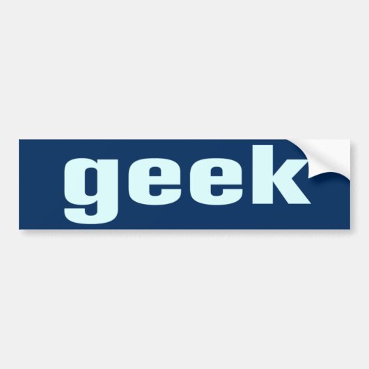 Geek Bumpersticker (Voorkant)