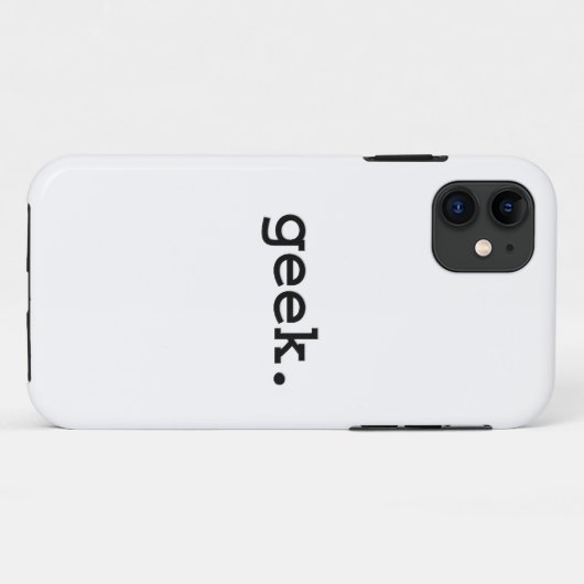 geek. Case-Mate iPhone case (Achterkant (horizontaal))
