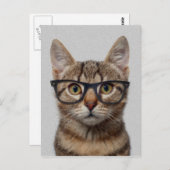 Geek Cat Briefkaart (Voorkant / Achterkant)
