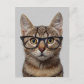 Geek Cat Briefkaart (Voorkant)