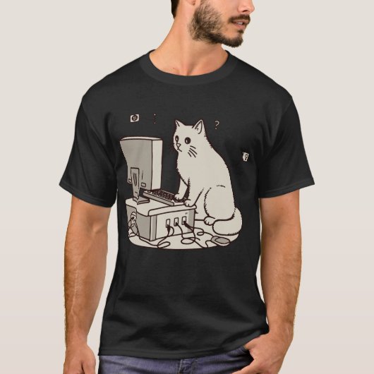 Geek Cat T-shirt (Voorkant)