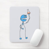 Geek Chemistry Science Funny Robot Muismat (Met muis)