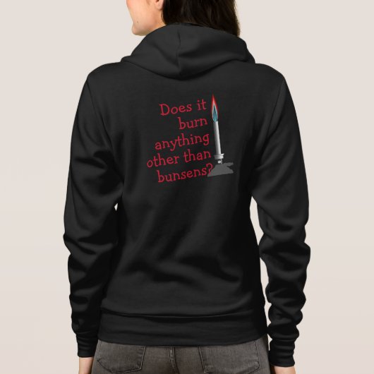 Geek Chic Bunsen Burner Fun Hoodie (Achterkant)