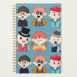 Geek Chic Dagelijkse Planner, Schattige Cartoon Sc Planner