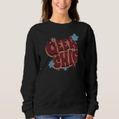 Geek Chic Handlettered Bloemendessin Trui (Voorkant)
