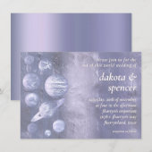Geek Chic Wedding | Dusty Lavender Solar System Kaart (Voorkant / Achterkant)
