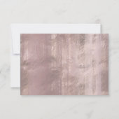 Geek Chic Wedding | Kopergoud Roos glanzend RSVP Kaartje (Achterkant)