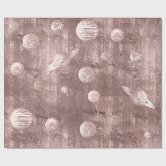 Geek Chic Wedding | Koperzool (Roos Gold Solar) Cadeaupapier (Vlak)