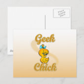 Geek Chick Briefkaart (Voorkant / Achterkant)
