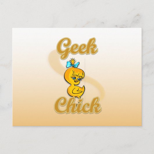 Geek Chick Briefkaart (Voorkant)