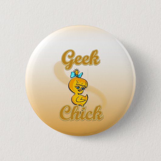 Geek Chick Ronde Button 5,7 Cm (Voorkant)