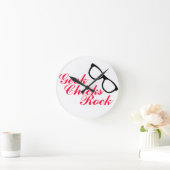 Geek Chicks Rock-klok Ronde Klok (Huis)