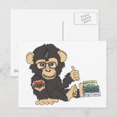 Geek Chimp Briefkaart (Voorkant / Achterkant)