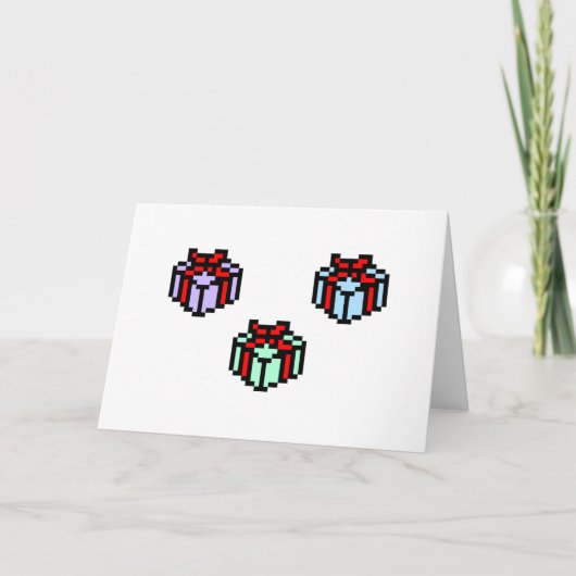 Geek Christmas Feestdagen Kaart (Voorkant)