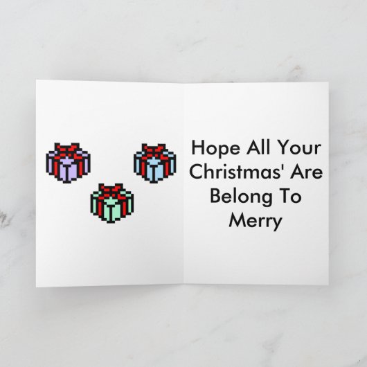 Geek Christmas Feestdagen Kaart (Binnen)