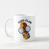 Geek-clair Funny Eclair Pun Koffiemok (Links)