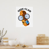 Geek-clair Grappige Eclair Grap  Poster (Keuken)