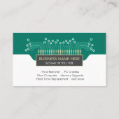 Geek codering van computerwetenschapscircuit visitekaartje (Achterkant)