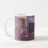 Geek Coding Cat Mok – Cute Programmer Koffiekop f (Links)