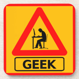 Geek Computer Nerd Working Desk Bier Onderzetter