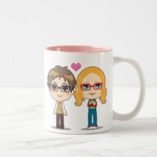 Geek Couple Tweekleurige Koffiemok