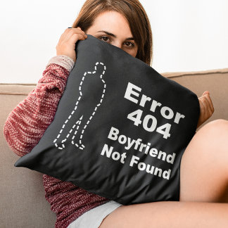 Geek Dating Humor - Fout 404 vriend niet gevonden Kussen